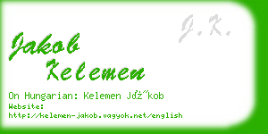 jakob kelemen business card